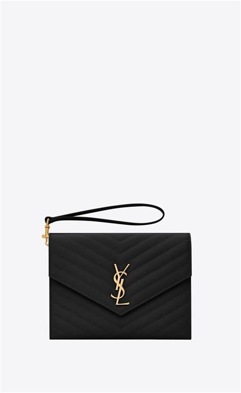 ysl flap quilted leather clutch bag|Saint Laurent Cassandre Matelassé Leather Flap .